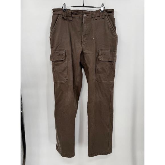 Duluth Trading Co Other - Duluth Trading Co 36x34 Flex Fire Hose Cargo Pants Mens Brown Fleece Lined Work